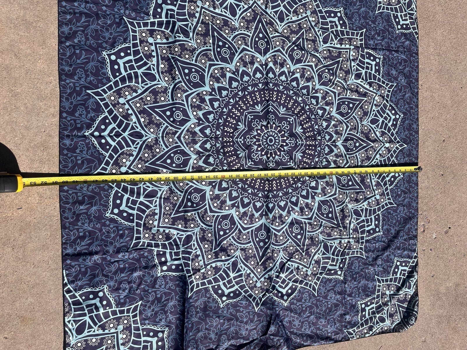 Tapestry mandala celestial Trippy Psychedelic 50.5 X 55.5