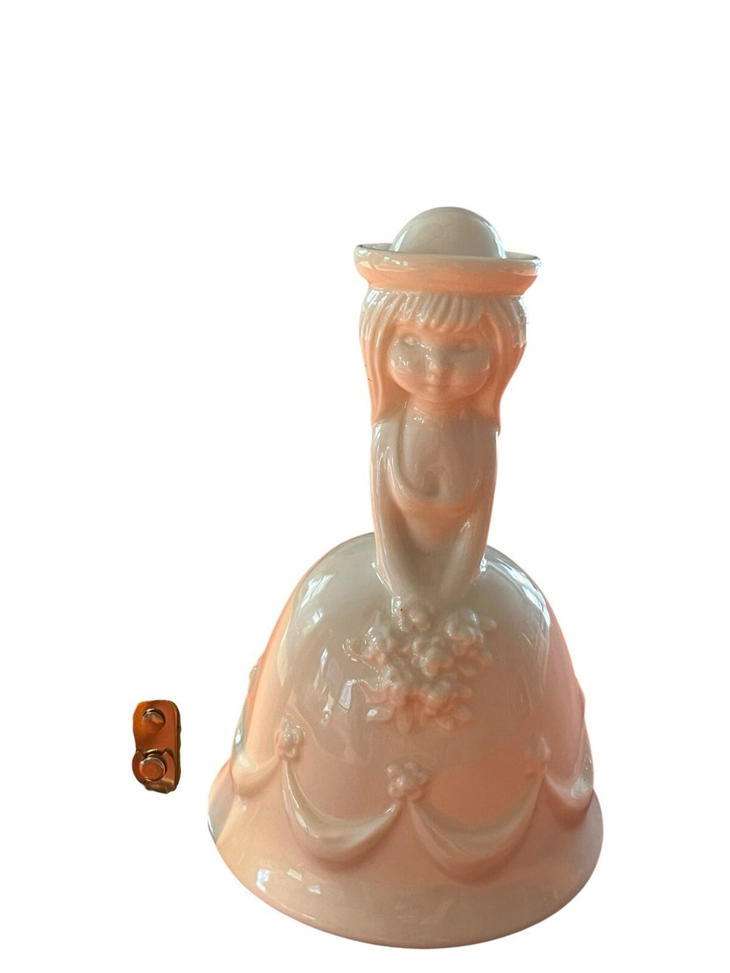 Goebel Bride Figurine DINNER BELL Ceramic West Germany Girl Holding Flowers
