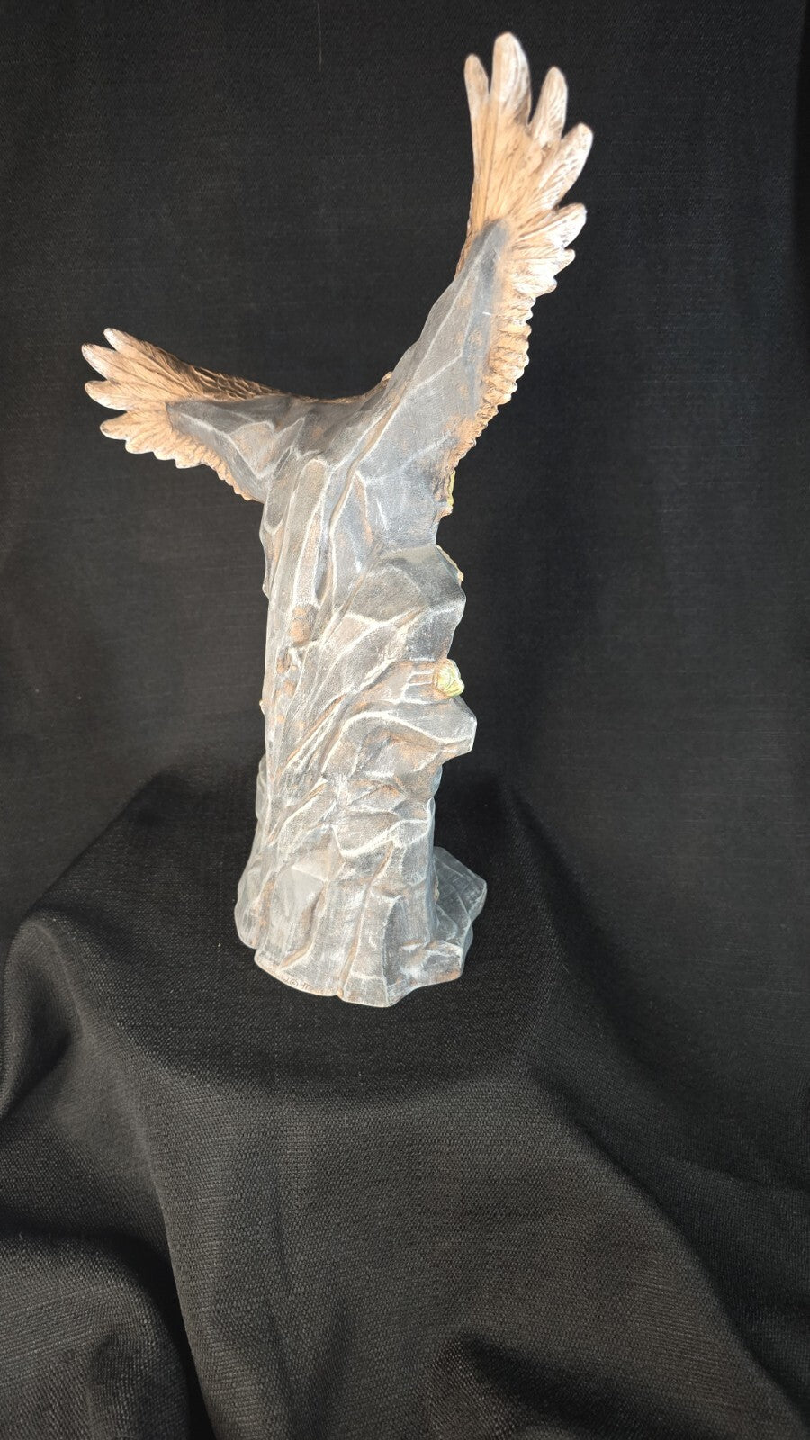 1987 Native American Indian Brave/Eagle Provincial Mold Chalkware