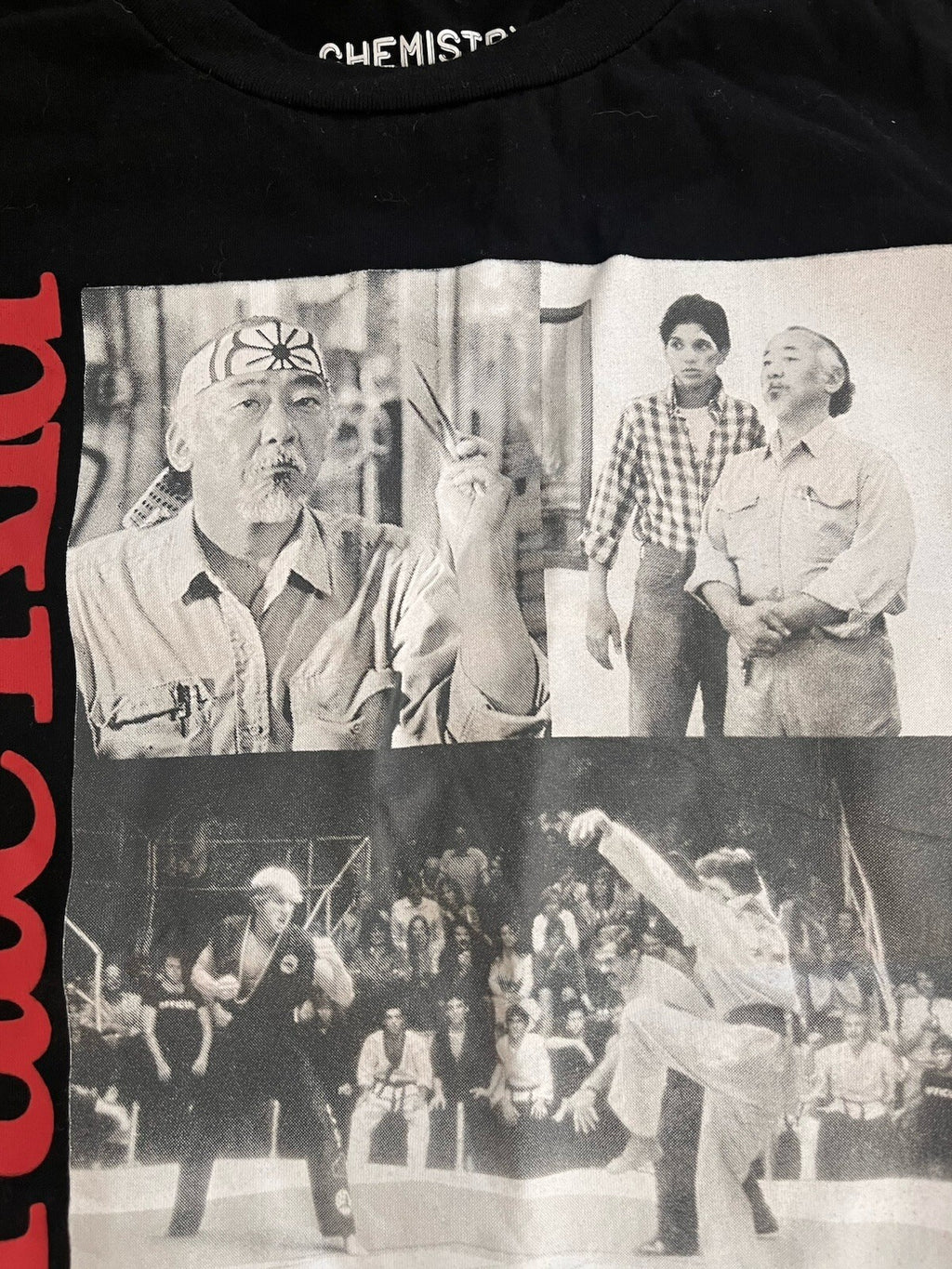 Chemistry The Karate Kid Movie Graphic Tee Black Long Sleeve T-Shirt Men's XL