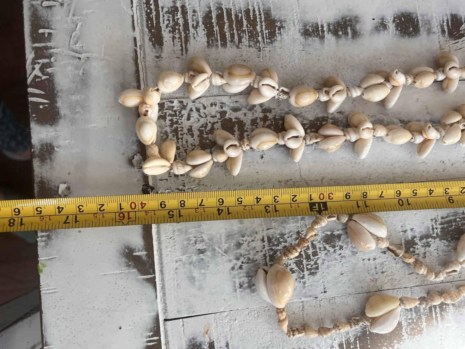 Vintage Sea Shell Necklace Summertime Beach Wear Jewelry. 2 necklaces Cowrie