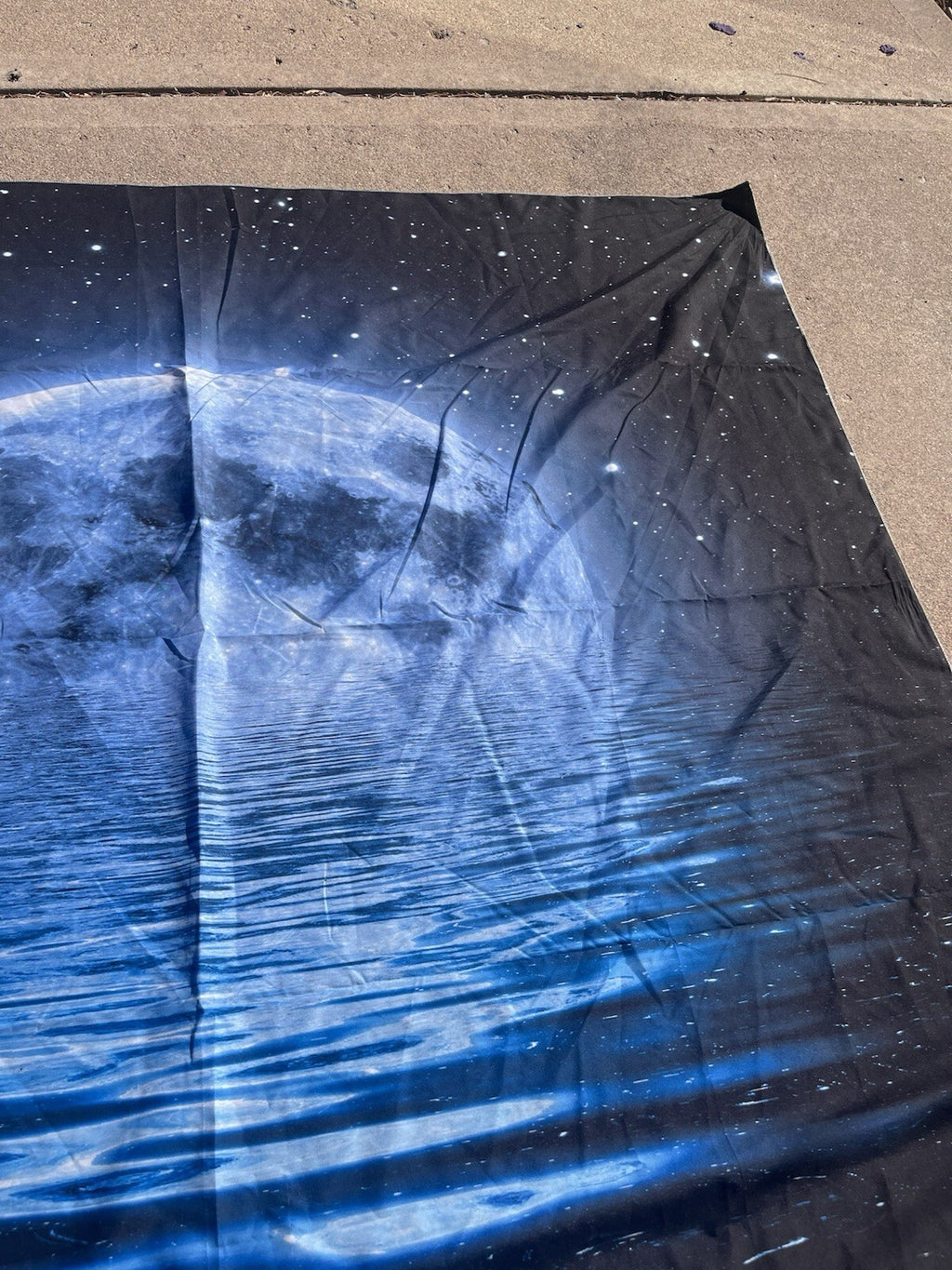 Moon Over Ocean tapestry designed for home decoration
