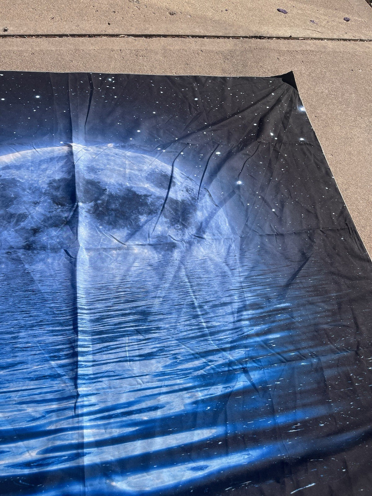 Moon Over Ocean tapestry designed for home decoration