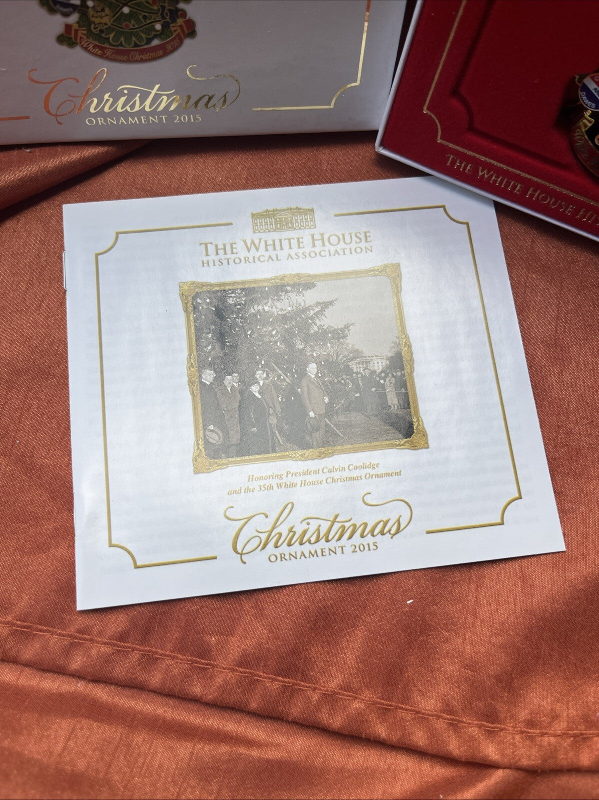 White House Christmas Ornament Historical Association 2015 Christmas Tree In Box