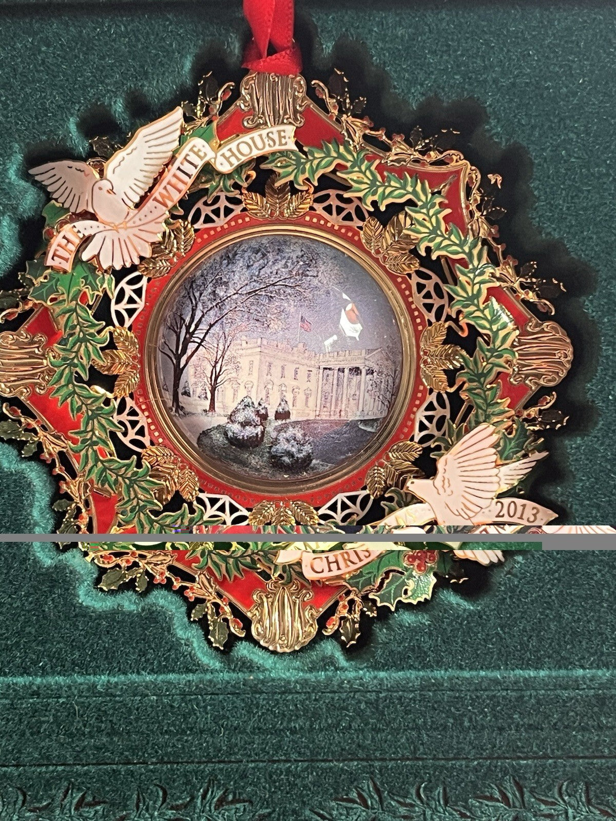 The White House Historical Association 2013 Christmas Ornament in Original Box