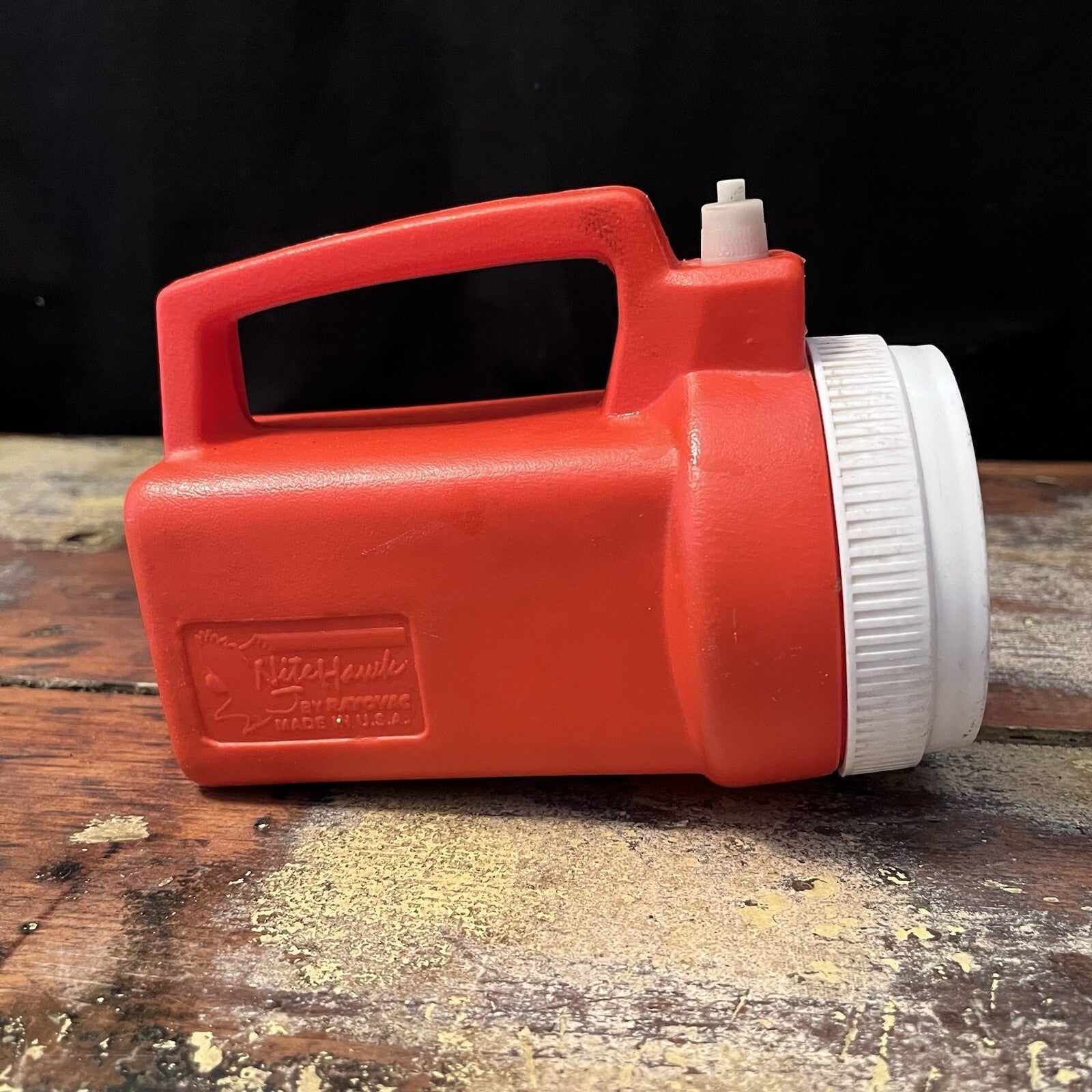 vintage Rayovac Nite Hawk flashlight, made in the USA