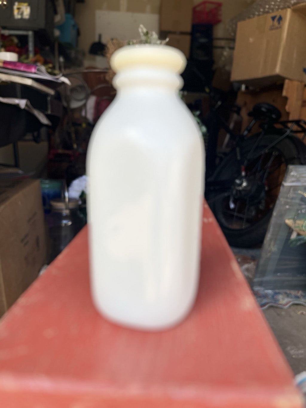 The Monkey & The Peddler Vintage Milk Bottle 2004 32 ounces