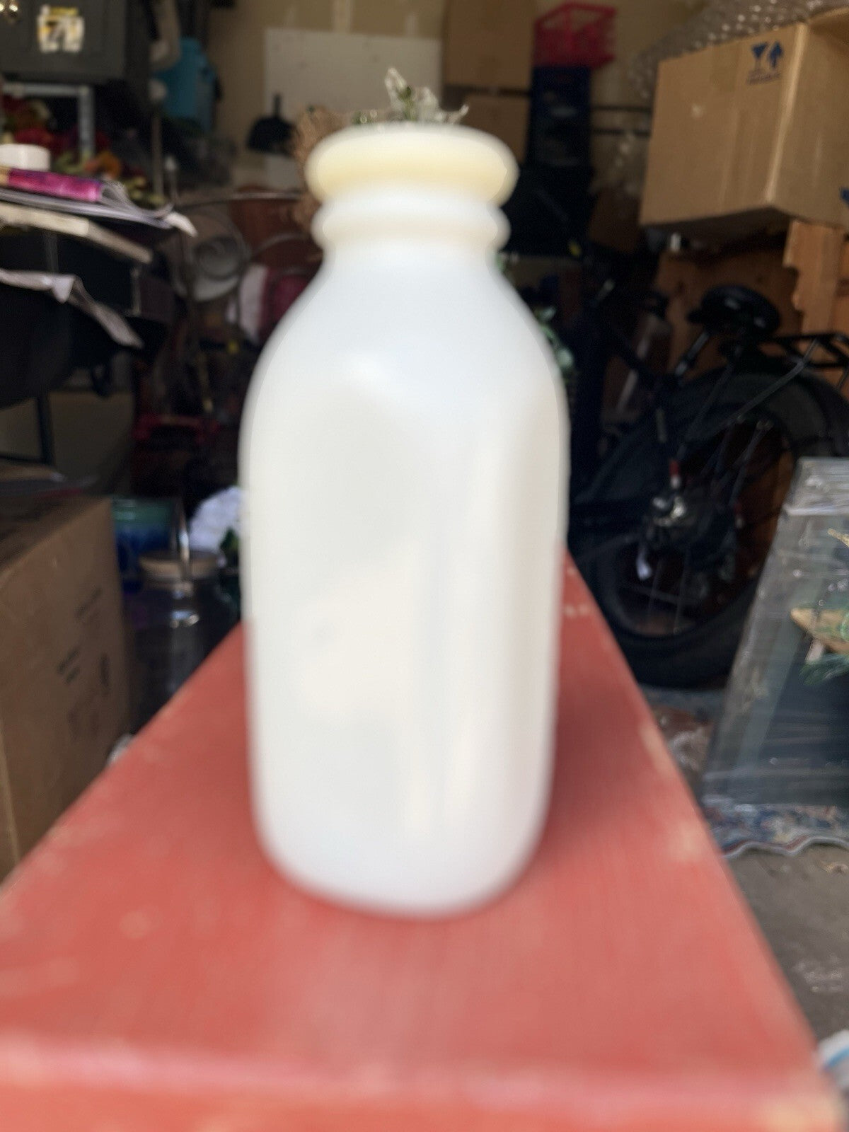 The Monkey & The Peddler Vintage Milk Bottle 2004 32 ounces