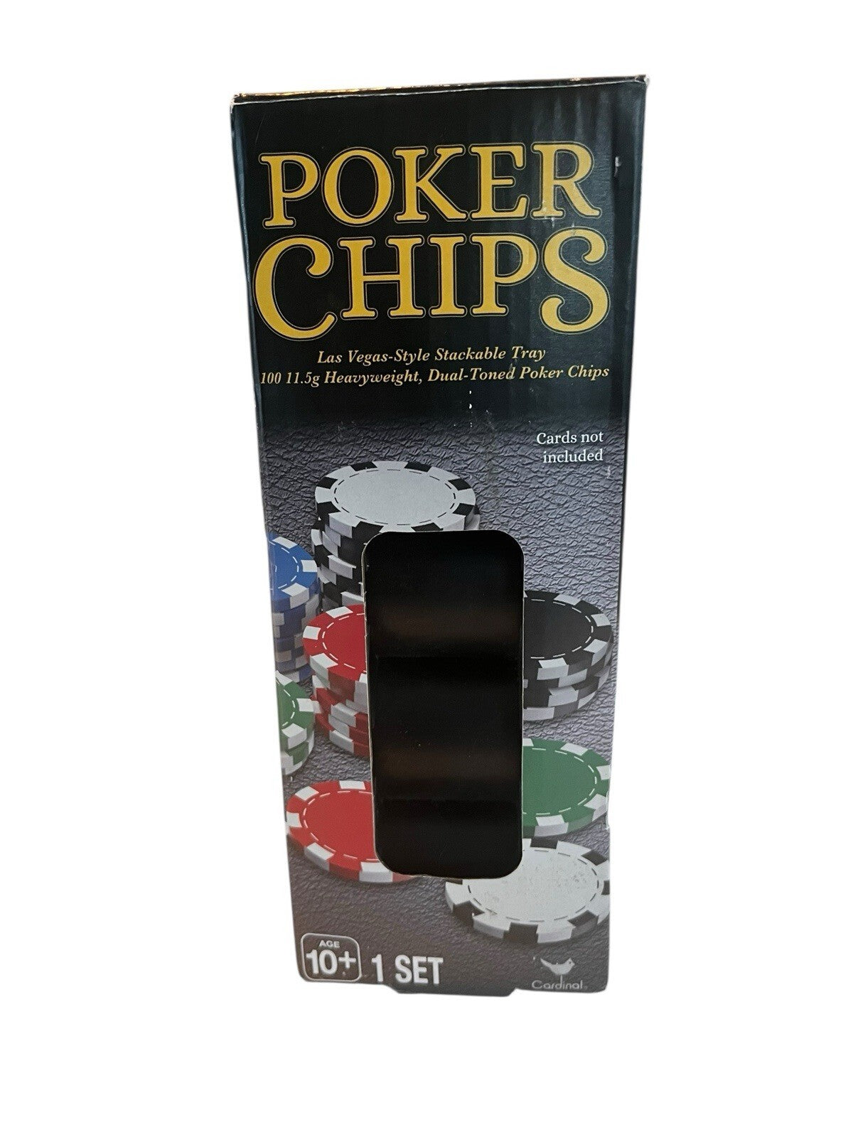 NIB Poker Chips Las Vegas Style Stackable Tray 100 11.5g Heavy Weight NEW