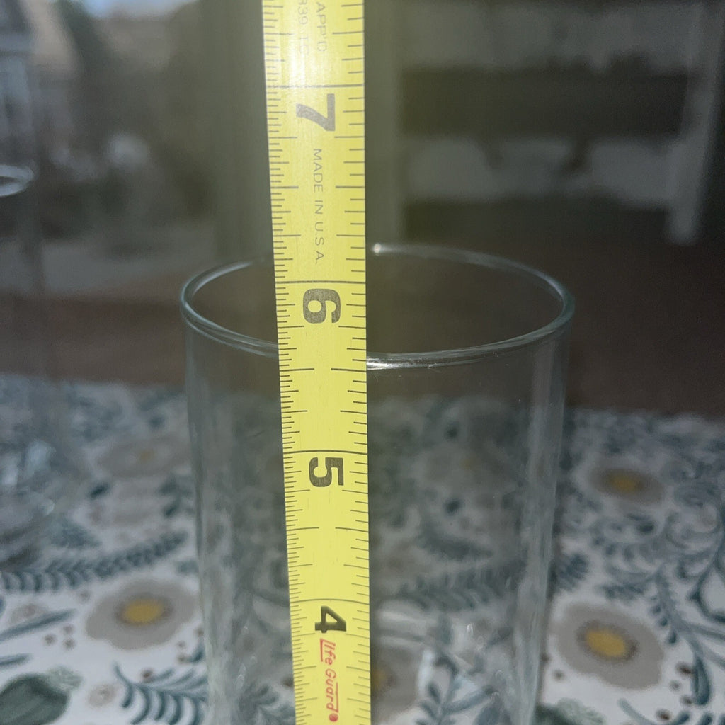 Vintage clear Libby glasses 5 1/2 inches tall