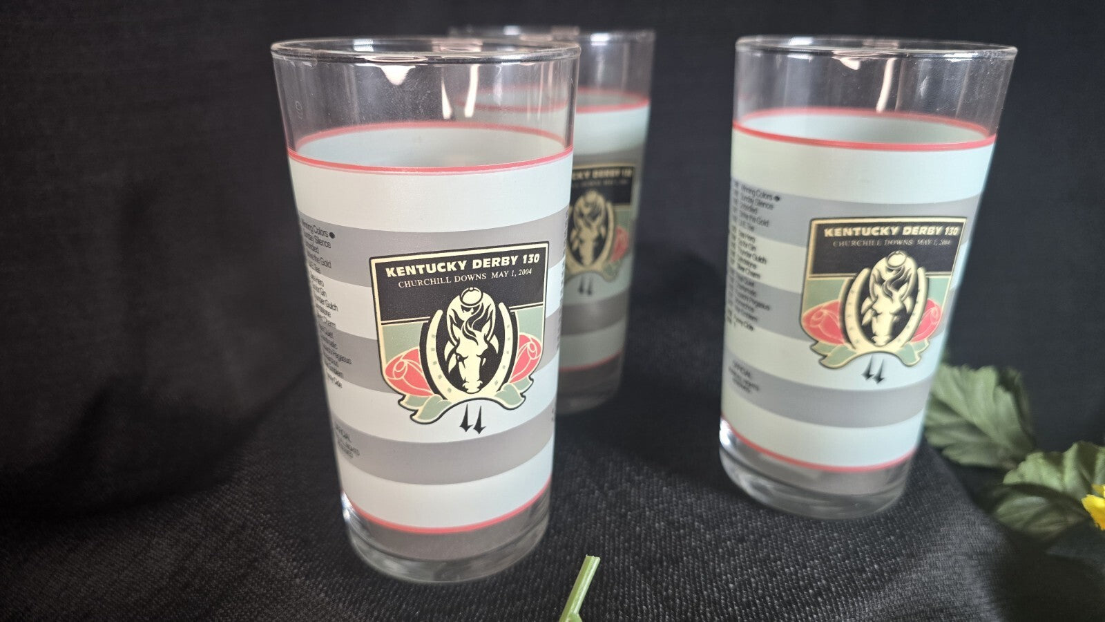 Kentucky Derby 130th Official Souvenir Glass 2004 Churchill Downs Horse Racing
