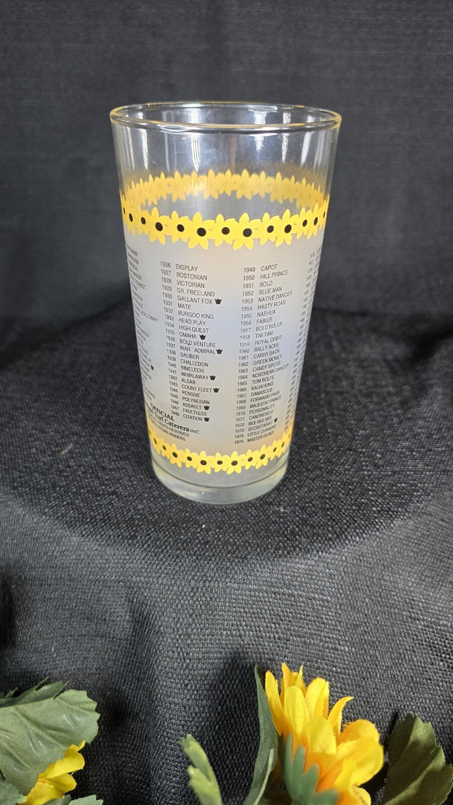2003 PREAKNESS STAKES SOUVENIR GLASS - Horse Racing -Funny Cide- Sh