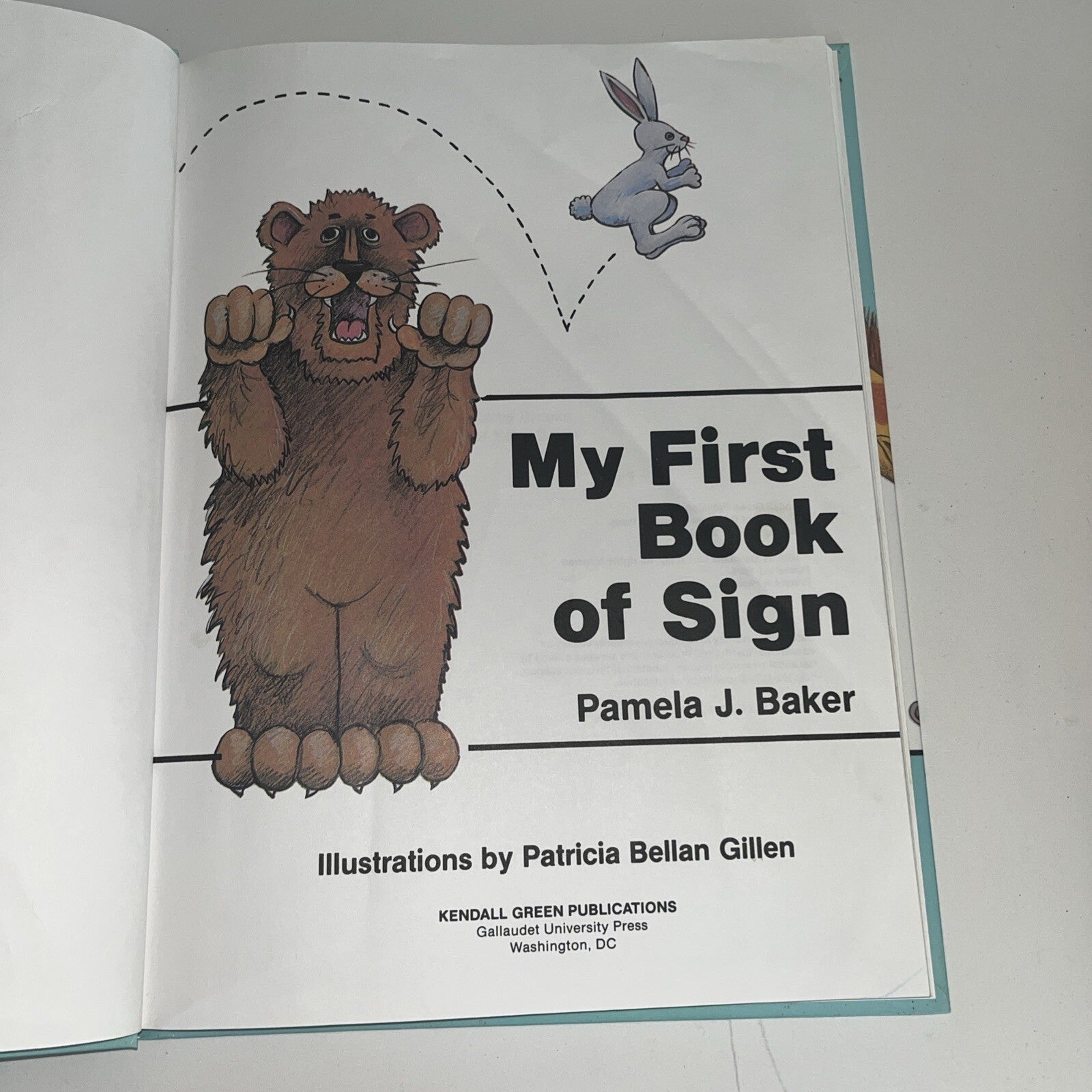 My First Book of Sign by Pamela J. Baker (1987, Hardcover)