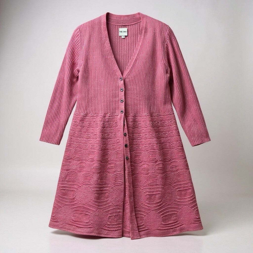NIC + ZOE Pink Cardigan Size Small Long Sleeve