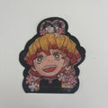 Demon Anime Slayer Zenitsu Agatsuma Peeker Art Decal 3 Faces Sticker Reflective