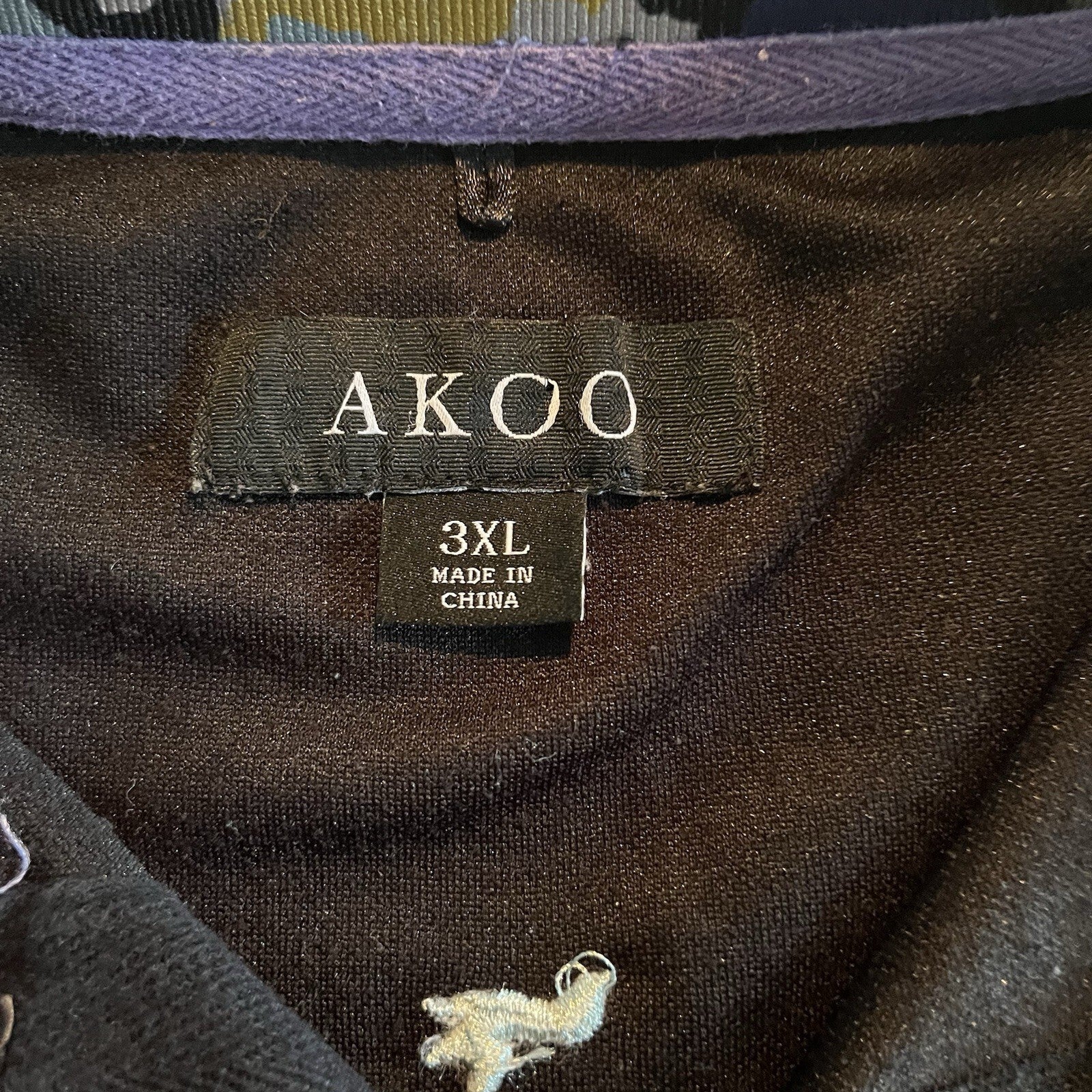 Accu men’s polo shirt with camo collar black with fox accent