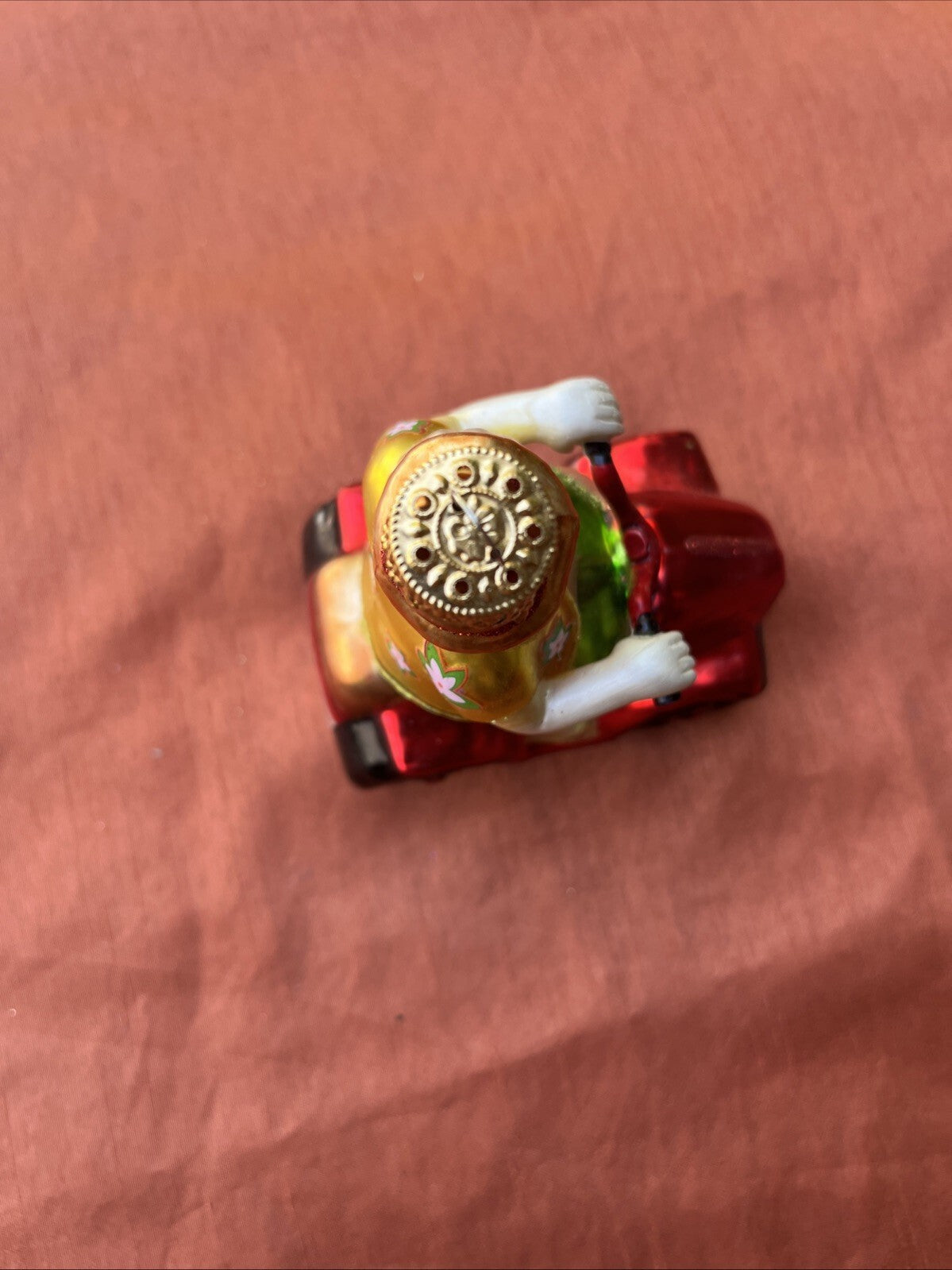 Vintage Glass Blown Ornament Santa Clause Tropical