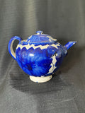 vintage studio art pottery teapot made of stoneware. ***chips In Pics **