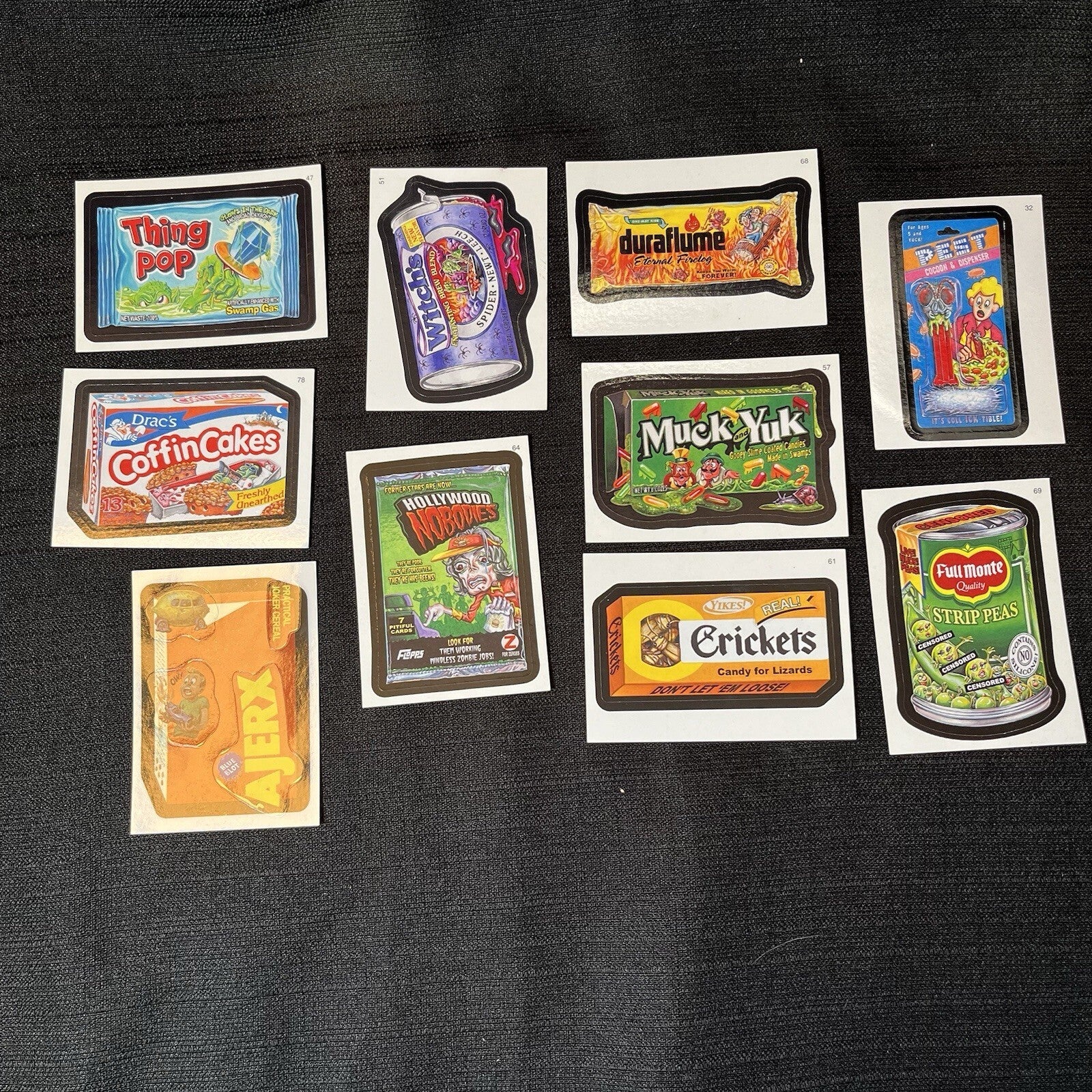 Wacky Pack Cards 2007 Mixed Batches Ungraded. 10 Cards