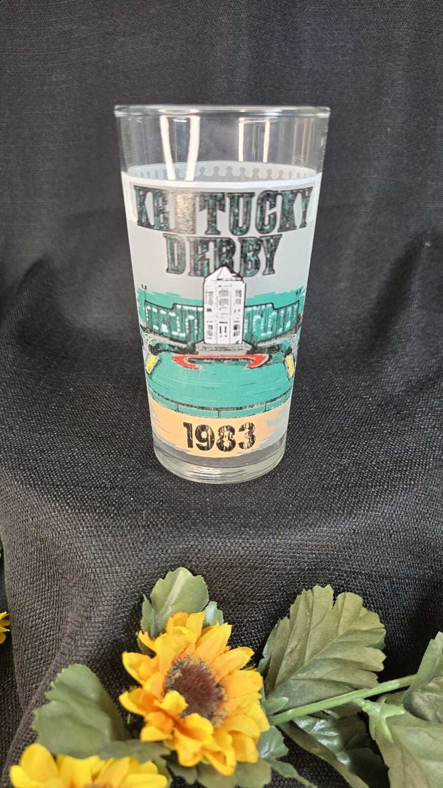Kentucky Derby 1983 Drinking Glass Churchill Downs 5 1/4"