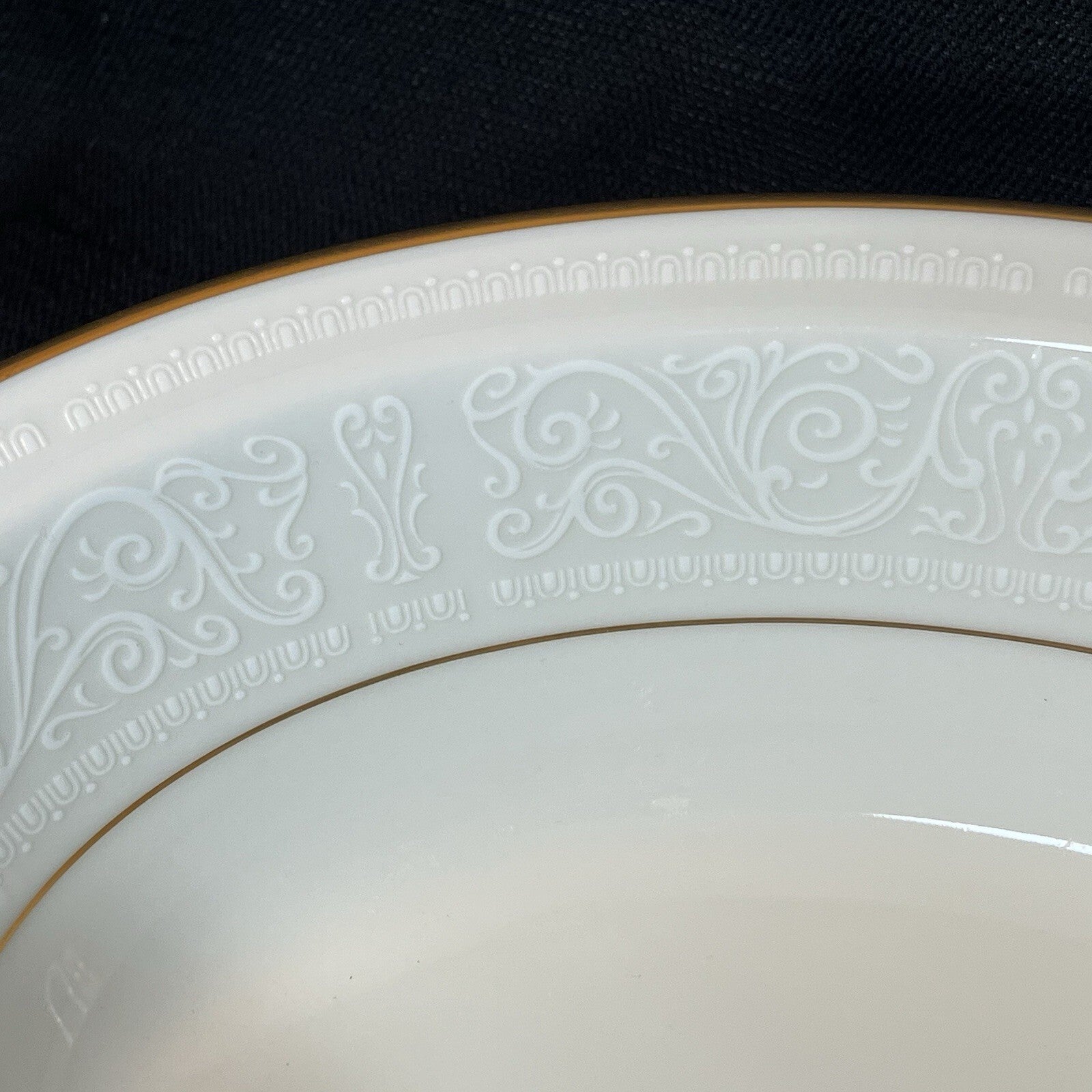 Noritake Tulane Oval Vegetable Serving Bowl China Ivory #7562