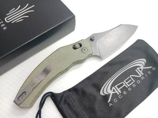 Kizer Bulldog EDC Folding Pocket Knife Nitro V Steel Blade Micarta Handle