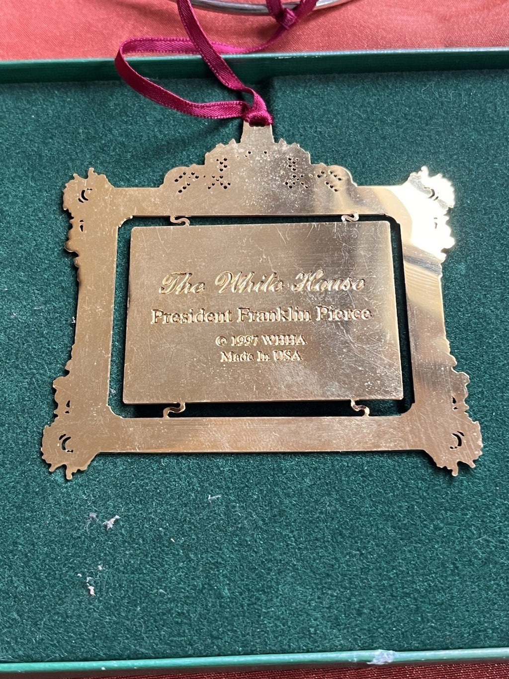 1997 White House Historical Association Christmas Ornament