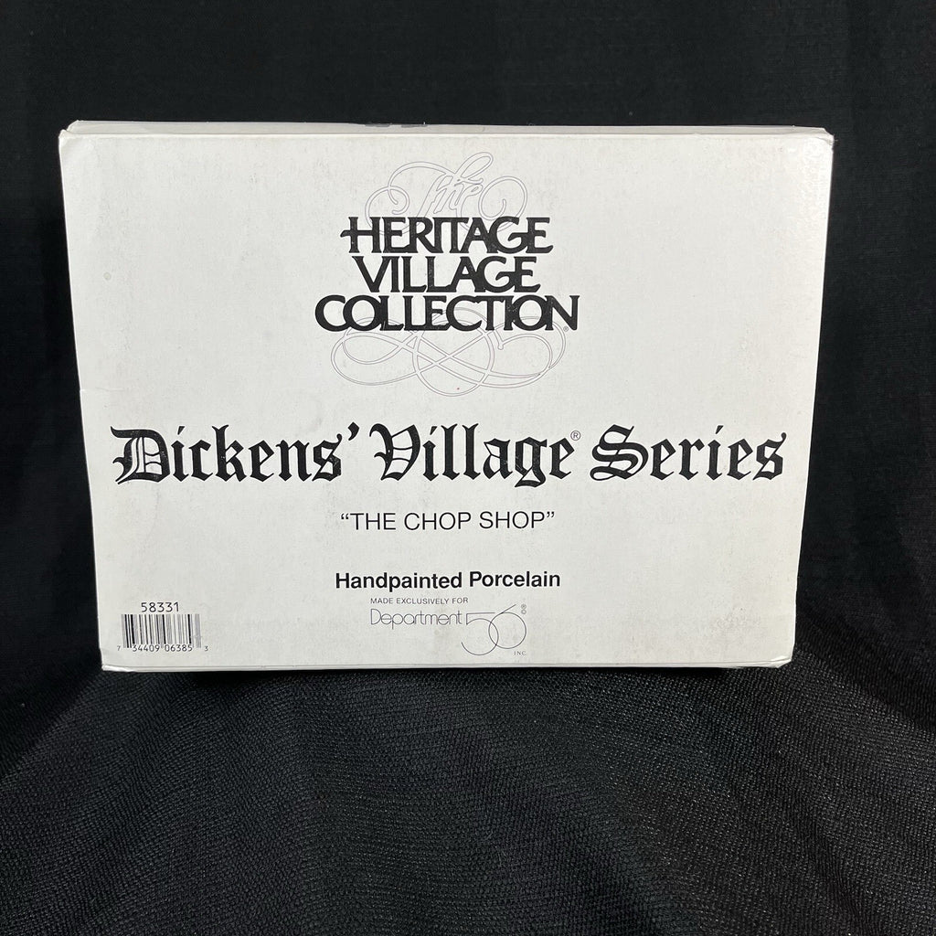 Department Dept 56 Snow Village The Chop Shop 58331 w Box