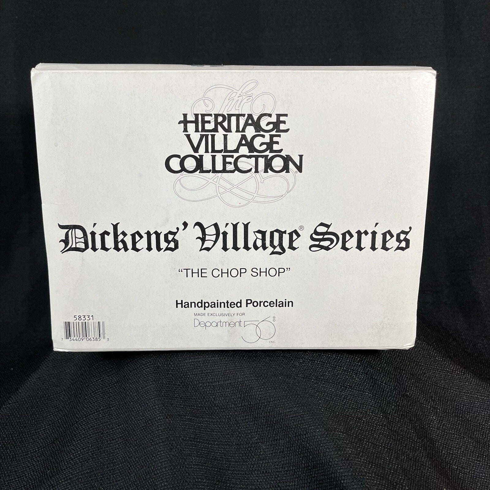Department Dept 56 Snow Village The Chop Shop 58331 w Box