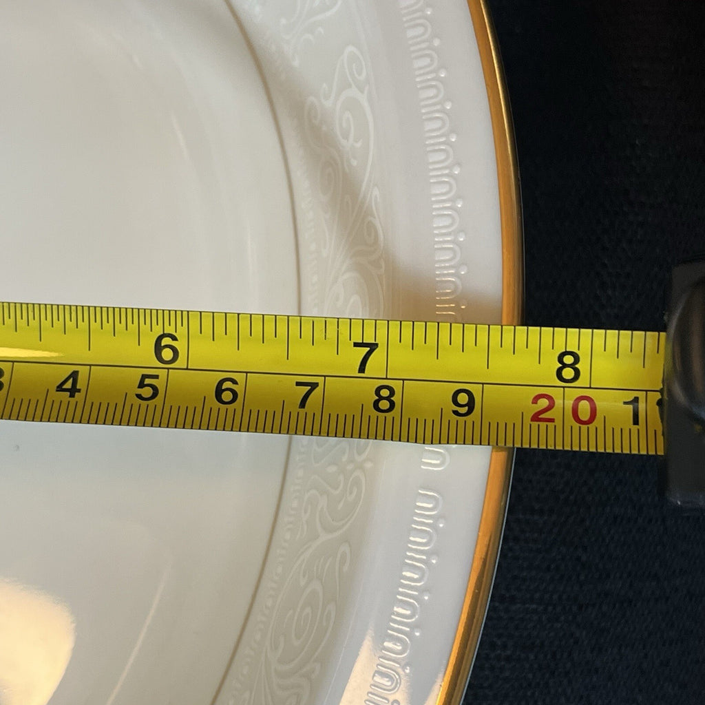 Noritake Tulane Oval Vegetable Serving Bowl China Ivory #7562