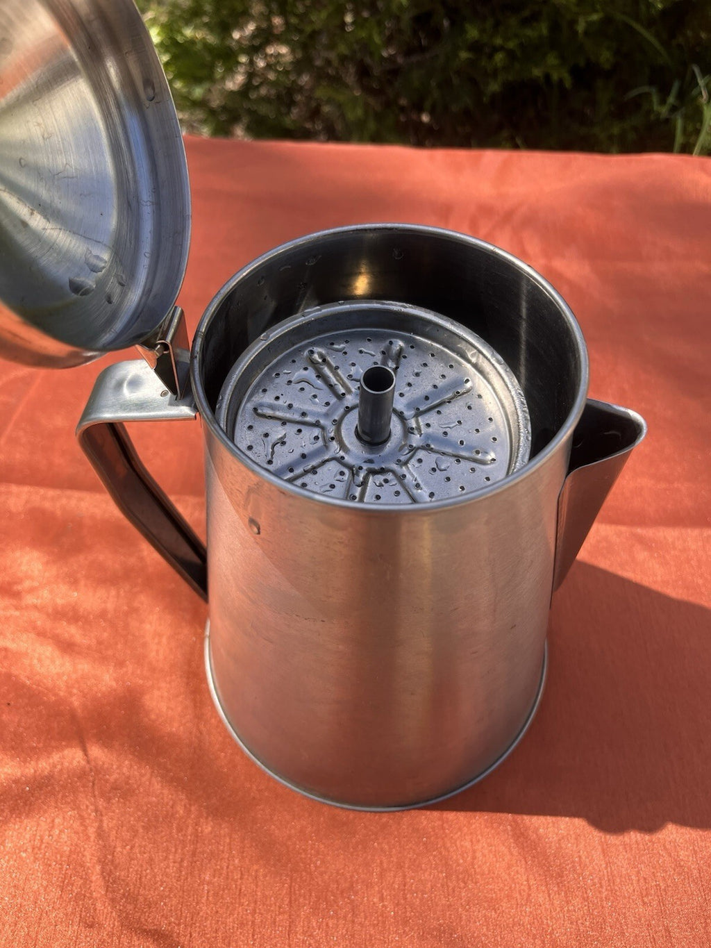 COFFEE POT PERCOLATOR 2-8 CUPS ALUMINIUM STOVE TOP CAMP COFFEE POT