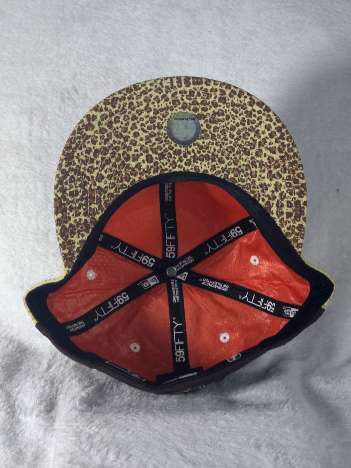 Denver Nuggets Team Logo White And Leopard Print Trucker Snapback